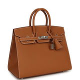 Hermes Birkin Sellier 25 Gold Epsom Palladium Hardware - Thumbnail View 2