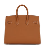 Hermes Birkin Sellier 25 Gold Epsom Palladium Hardware - Thumbnail View 4