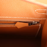 Hermes Birkin Sellier 25 Gold Epsom Palladium Hardware - Thumbnail View 9