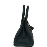 Hermes Birkin 30 Vert Cypress Clemence Gold Hardware - Thumbnail View 3