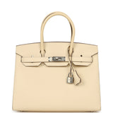 Hermes Birkin Sellier 30 Nata Epsom Palladium Hardware - Thumbnail View 1