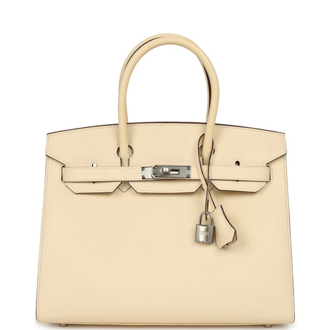 Hermes Birkin Sellier 30 Nata Epsom Palladium Hardware