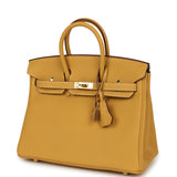 Hermes Birkin 25 Curry Togo Gold Hardware - Thumbnail View 5