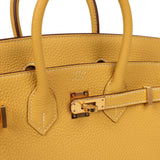 Hermes Birkin 25 Curry Togo Gold Hardware - Thumbnail View 7