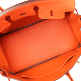 Hermes Birkin 25 Feu Togo Gold Hardware - Thumbnail View 8
