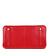 Hermes Birkin 25 Bougainvillea Shiny Varanus Niloticus Lizard Gold Hardware - Thumbnail View 6