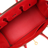 Hermes Birkin 25 Bougainvillea Shiny Varanus Niloticus Lizard Gold Hardware - Thumbnail View 8