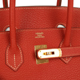 Pre-owned Hermes Birkin 35 Sanguine Fjord Gold Hardware - Thumbnail View 7
