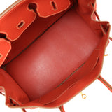 Pre-owned Hermes Birkin 35 Sanguine Fjord Gold Hardware - Thumbnail View 8