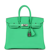 Hermes Birkin 25 Vert Comics Togo Palladium Hardware - Thumbnail View 1