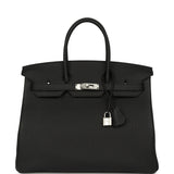 Hermes Birkin 35 Black Togo Palladium Hardware - Thumbnail View 1