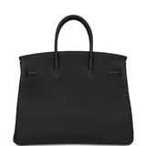 Hermes Birkin 35 Black Togo Palladium Hardware - Thumbnail View 4