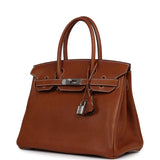 Pre-owned Hermes Birkin 30 Fauve Barenia Faubourg Palladium Hardware - Thumbnail View 5