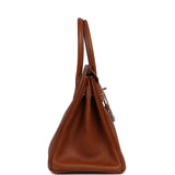 Pre-owned Hermes Birkin 30 Fauve Barenia Faubourg Palladium Hardware - Thumbnail View 3