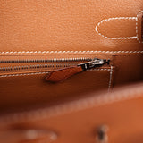 Pre-owned Hermes Birkin 30 Fauve Barenia Faubourg Palladium Hardware - Thumbnail View 8