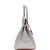 Hermes Special Order (HSS) Birkin 30 Rose Sakura, Gris Perle Chevre Mysore Gold Hardware - Thumbnail View 3
