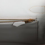 Hermes Special Order (HSS) Birkin 30 Rose Sakura, Gris Perle Chevre Mysore Gold Hardware - Thumbnail View 9