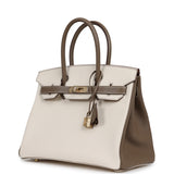 Hermes Special Order (HSS) Birkin 30 Nata, Etoupe Chevre Mysore Permbarass Hardware - Thumbnail View 5