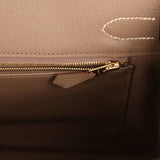 Hermes Special Order (HSS) Birkin 30 Nata, Etoupe Chevre Mysore Permbarass Hardware - Thumbnail View 9