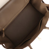 Hermes Special Order (HSS) Birkin 30 Nata, Etoupe Chevre Mysore Permbarass Hardware - Thumbnail View 8