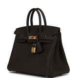 Hermes Birkin 25 Bai Brun Togo Gold Hardware - Thumbnail View 5