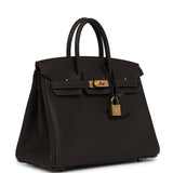 Hermes Birkin 25 Bai Brun Togo Gold Hardware - Thumbnail View 2