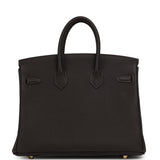 Hermes Birkin 25 Bai Brun Togo Gold Hardware - Thumbnail View 4