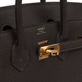 Hermes Birkin 25 Bai Brun Togo Gold Hardware - Thumbnail View 7