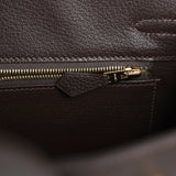 Hermes Birkin 25 Bai Brun Togo Gold Hardware - Thumbnail View 8