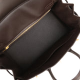 Hermes Birkin 25 Bai Brun Togo Gold Hardware - Thumbnail View 9