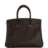 Hermes Birkin 30 Ebene Barenia Faubourg Palladium Hardware - Thumbnail View 4