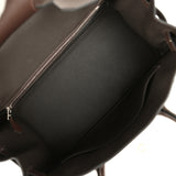 Hermes Birkin 30 Ebene Barenia Faubourg Palladium Hardware - Thumbnail View 9