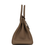 Pre-owned Hermes Birkin 35 Etoupe Togo Palladium Hardware - Thumbnail View 3