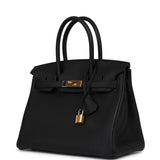 Pre-owned Hermes Birkin 30 Black Togo Gold Hardware - Thumbnail View 5