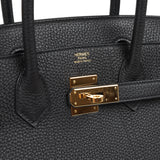 Pre-owned Hermes Birkin 30 Black Togo Gold Hardware - Thumbnail View 7