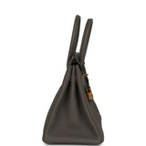 Pre-owned Hermes Birkin 30 Etain Togo Rose Gold Hardware - Thumbnail View 3