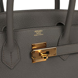 Pre-owned Hermes Birkin 30 Etain Togo Rose Gold Hardware - Thumbnail View 7