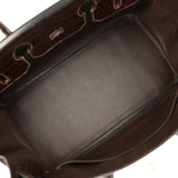 Vintage Hermes Birkin 35 Havane Shiny Porosus Crocodile Palladium Hardware - Thumbnail View 8