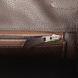 Vintage Hermes Birkin 35 Havane Shiny Porosus Crocodile Palladium Hardware - Thumbnail View 9