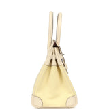 Hermes Birkin 30 Nata Swift and Jaune Poussin Toile H Canvas Palladium Hardware - Thumbnail View 3
