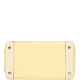 Hermes Birkin 30 Nata Swift and Jaune Poussin Toile H Canvas Palladium Hardware - Thumbnail View 6
