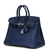 Hermes Birkin 25 Bleu Saphir Swift Palladium Hardware - Thumbnail View 5