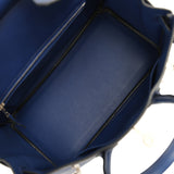 Hermes Birkin 25 Bleu Saphir Swift Palladium Hardware - Thumbnail View 8