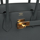 Hermes Birkin 30 Gris Misty Togo Gold Hardware - Thumbnail View 7