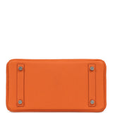 Pre-owned Hermes Birkin 25 Orange Togo Palladium Hardware - Thumbnail View 6