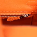 Pre-owned Hermes Birkin 25 Orange Togo Palladium Hardware - Thumbnail View 9