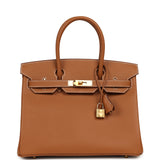 Hermes Birkin 30 Gold Epsom Gold Hardware - Thumbnail View 1