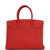Pre-owned Hermes Birkin 30 Geranium Togo Gold Hardware - Thumbnail View 4