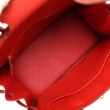 Pre-owned Hermes Birkin 30 Geranium Togo Gold Hardware - Thumbnail View 9