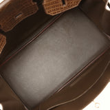 Pre-owned Hermes Birkin 35 Gris Elephant Matte Alligator Palladium Hardware - Thumbnail View 8